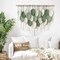 Large Macrame Wall Hanging Boho Leaf Tapestry, Handmade Woven Wall Decor, Chic Bohemian Wall Art for Bedroom, Living Room, Nursery, or Office, 39"W x 29.5"L
